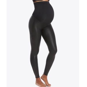 Spanx Mama Faux Leather Leggings